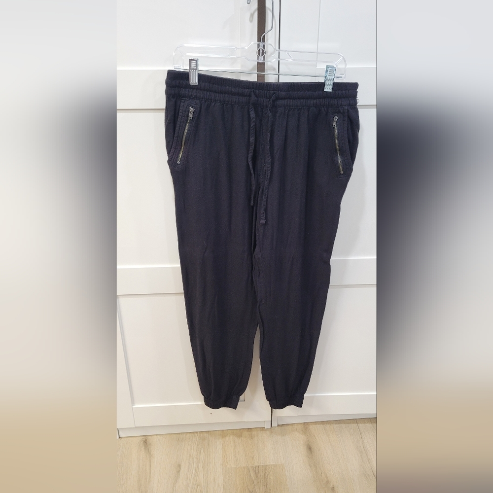 Attention black slouchy pants